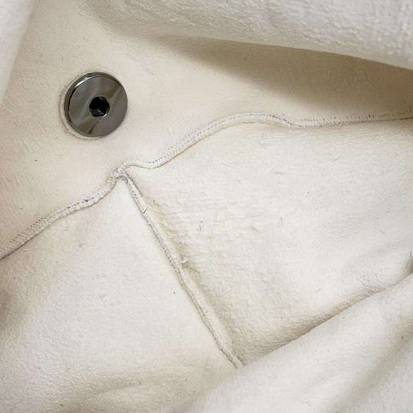 Chanel Chain Shoulder Bag Coco Mark Lapin Fur White - Picture 8 of 15